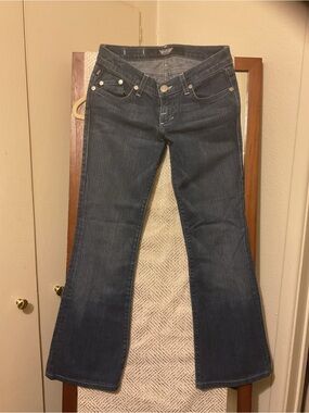 Rock & Republic Indigo Flared Wide Leg Jeans